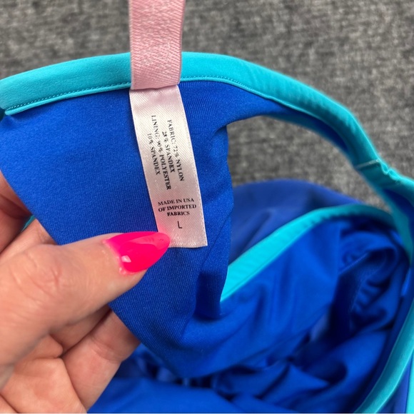 VICTORIA’S SECRET Women’s Blue Tankini Swim Suit size: Top-Large Bottom-Medium - Picture 5 of 10